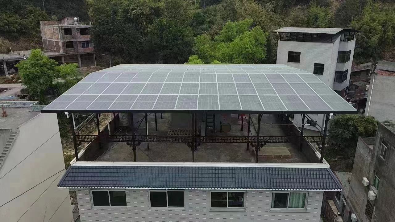 萍乡15kw+10kwh自建别墅家庭光伏储能系统